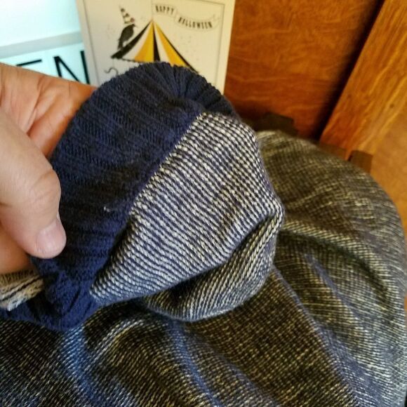 Old Navy Blue Hooded Knit Poncho 3T - Picture 3 of 6